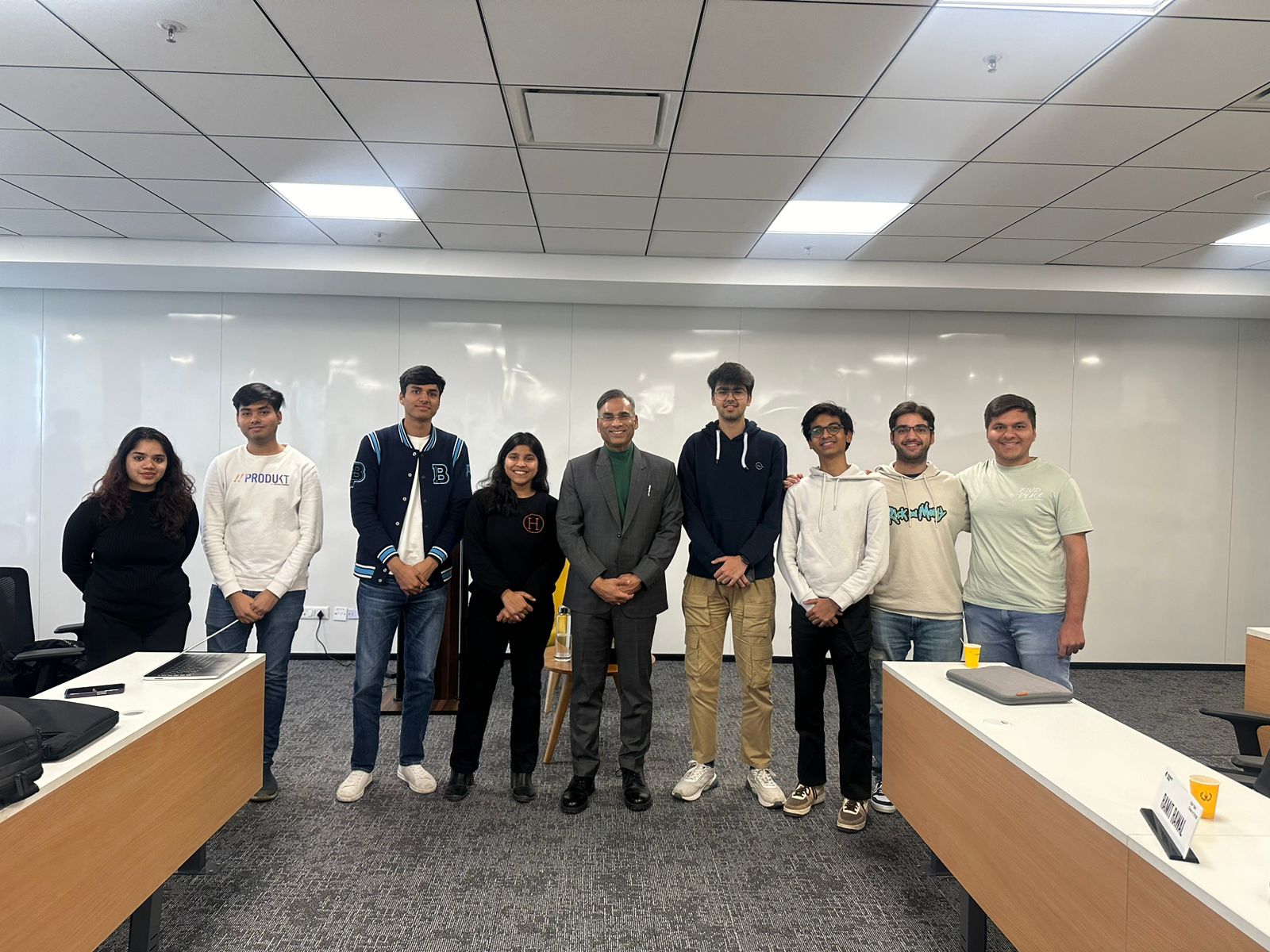 Manoj Gupta after a leadership workshop at masters' union school of business