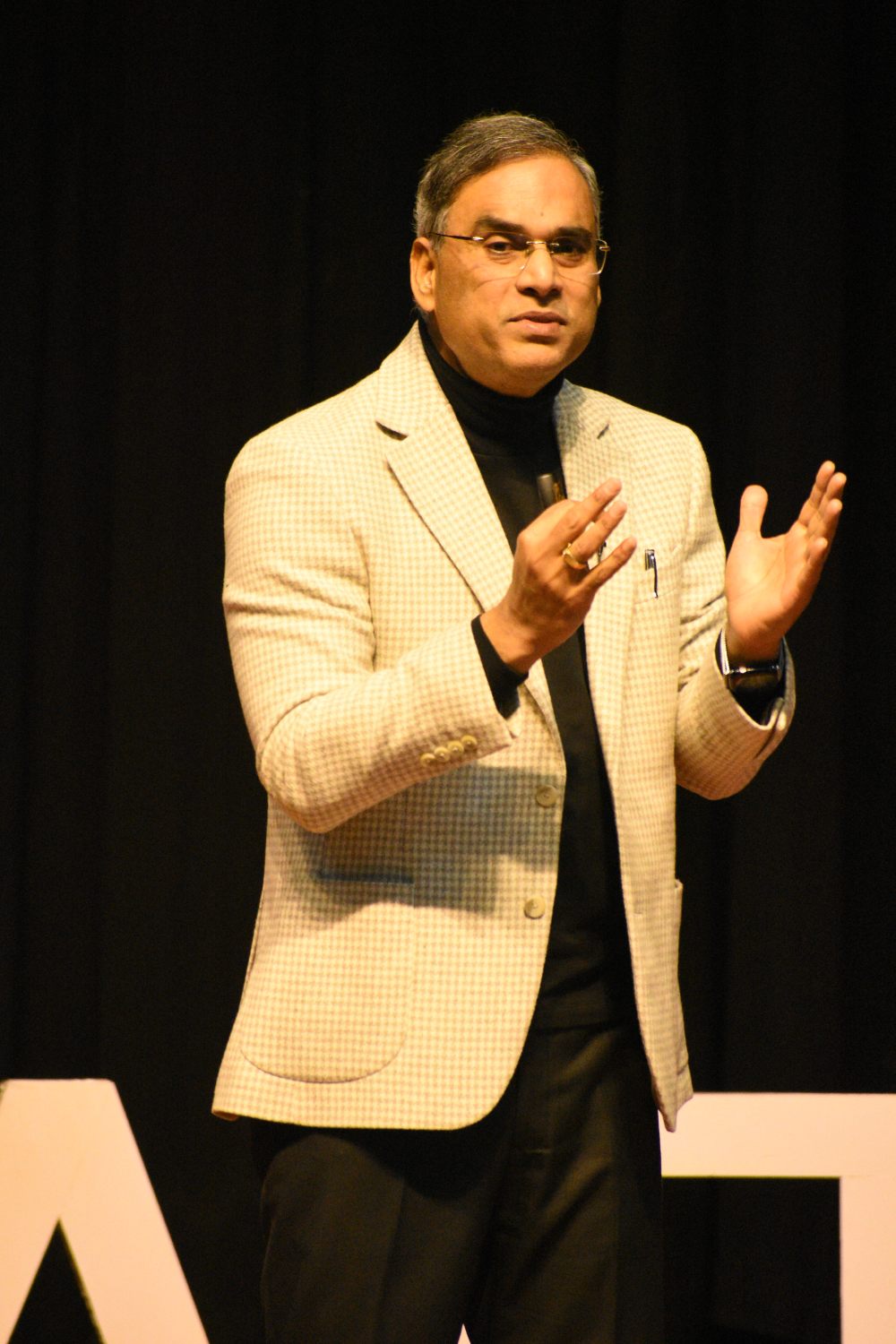 Manoj Gupta on TedX stage MAIT